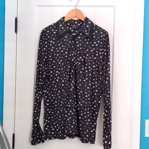 Men's vintage polyester shirt.